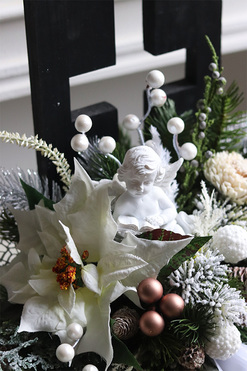 Zimowa Cisza, świąteczna kompozycja nagrobna, wys.37cm 