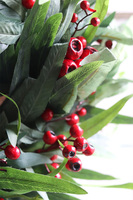 Eukaliptusowy 2, świąteczny wianek ozdobny