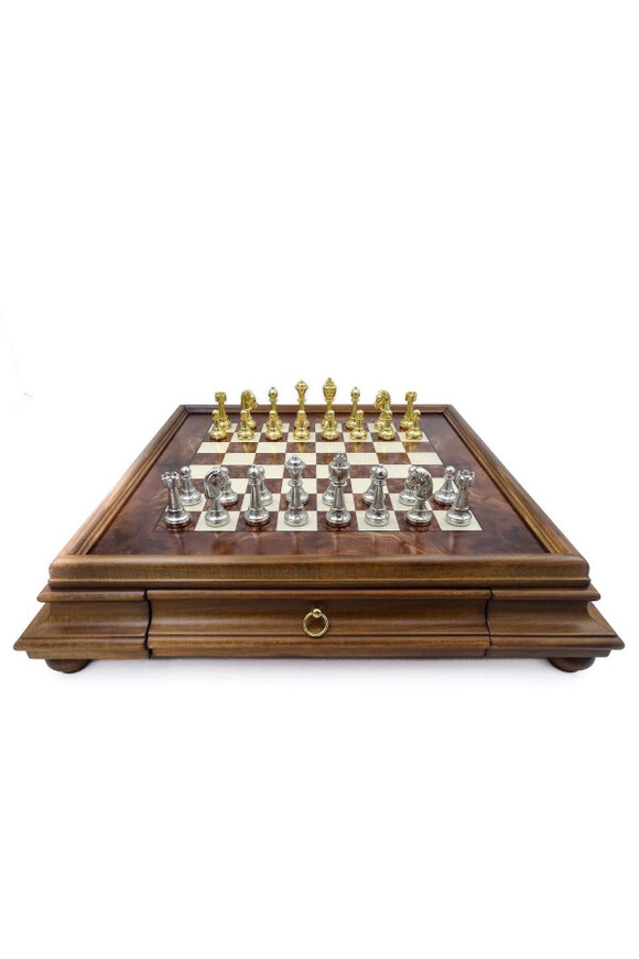 Italfama Medici, duże ekskluzywne szachy ze złoconymi figurami