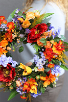 Makowa Polana, wianek dekoracyjny na drzwi