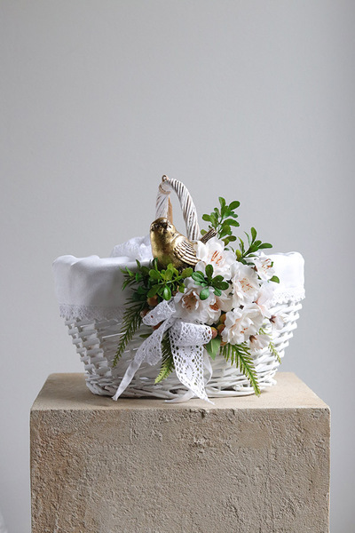 Helie Vintage, dekorowany koszyczek wielkanocny