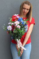 Letnia Łąka Mazuria, bukiet z polnych kwiatów