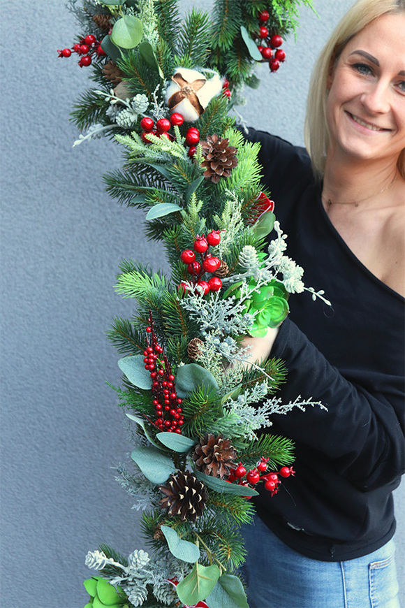 Reniferro Lux, świąteczna girlanda