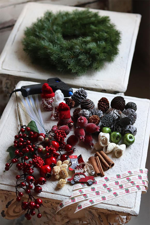 Do It Yourself Red 2, stroik do samodzielnego wykonania, śr.35cm