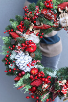 Christmas Moko, ogromny wianek świąteczny, śr.67cm  