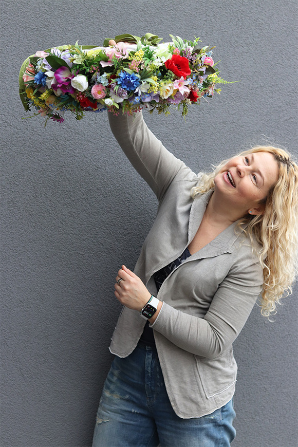 barwny wianek na drzwi, Letnia Łąka Perrani, śr.38cm 