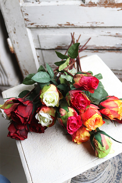 bukiet róż, Premiolla, różowe, 4szt, dł. 52cm