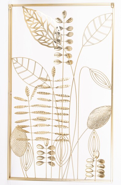 Forest A, złoty decor / dekoracja ścienna, wym.95x57cm 