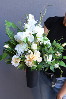 White Palace, komplet dekoracji nagrobnych, bukiet