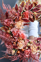 Piękne Liście, dekoracyjny jesienny wianek z liści