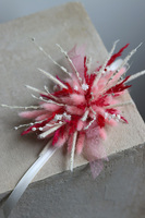 Boho Pink, stroik / dekoracja do koszyczka wielkanocnego, rozp.16x15cm