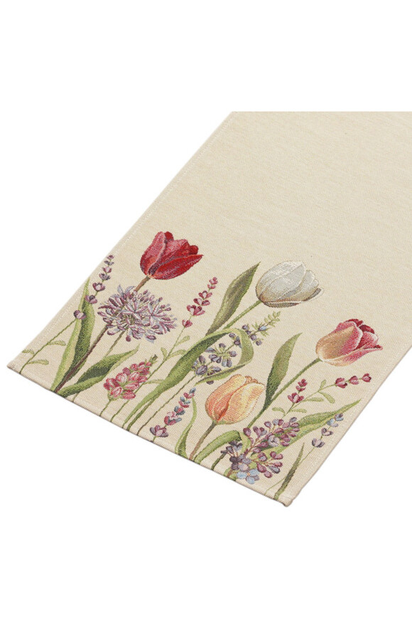 Tulipany, wielkanocny bieżnik gobelinowy