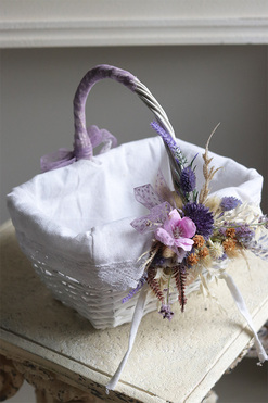 Silvietta Very Perri, dekorowany koszyczek wielkanocny, wys.25cm