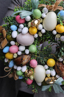 Spring Pastelina, wielkanocny wianek z jajkami