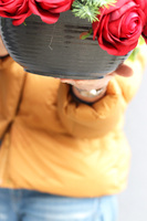 Red Love, zimowa dekoracja nagrobna w misie