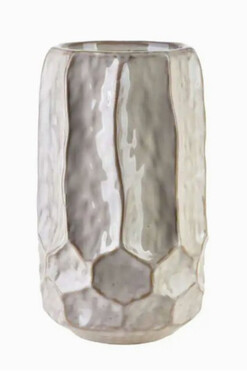 Earth A, nowoczesny wazon, beżowy, wym.12x14x26cm