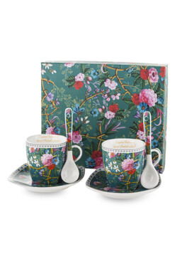 Floral Garden, filiżanka espresso w prezentowym pudełku, kpl.2szt, poj.80ml