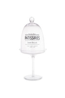 Sweets&Treats, szklana bomboniera na nodze J, wym. 33.5x15x15cm