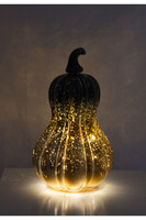Dynia LED, szklana podświetlana figurka, wym.23x13.5x13.5cm