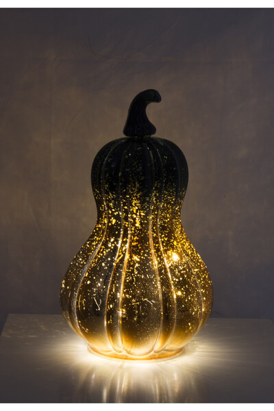 Dynia LED, szklana podświetlana figurka, wym.23x13.5x13.5cm