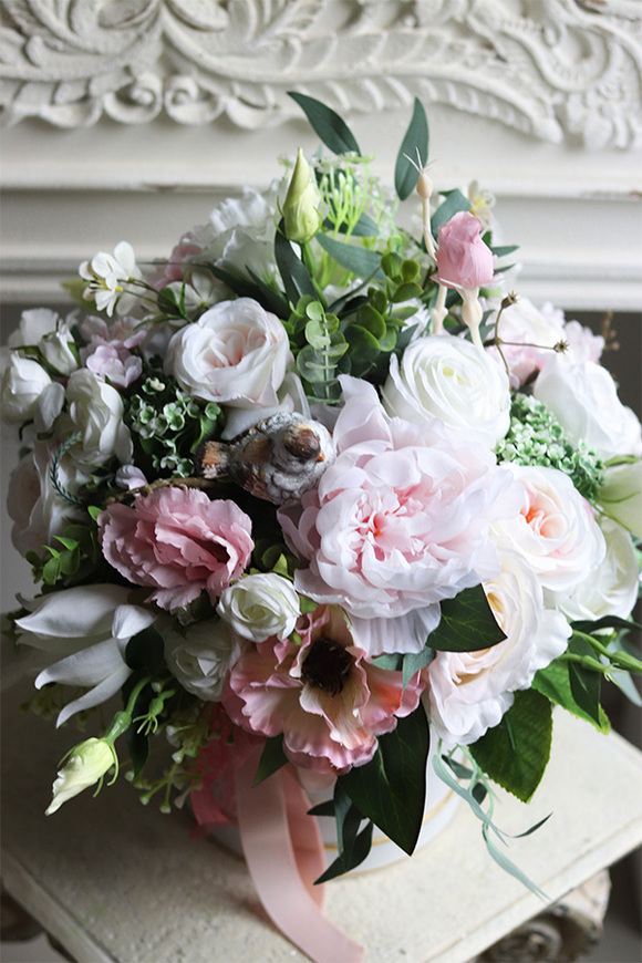 Wiosenne Mgły, flowerbox z ptaszkiem