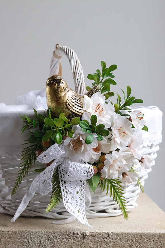 Helie Vintage, dekorowany koszyczek wielkanocny