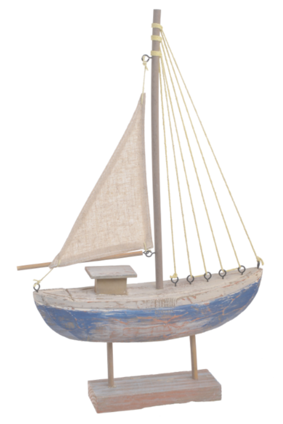  figurka żaglówka Morze Śródziemne, figurka drewniana, wys.51cm
