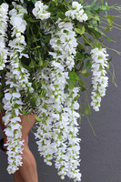 elegancka girlanda z białymi kwiatami, Wisterianna New