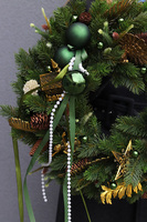 Zieleń Świąt, elegancki świąteczny wianek