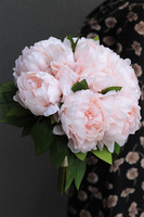 Aura, bukiet morelowo różowych peonii, wys.38cm 