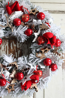 Klista, zimowy wianek z dzwoneczkami, śr.37cm