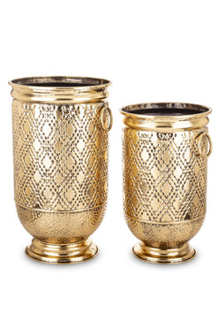 Avondale, złota metalowa osłonka, kpl.2szt, wys.55/46cm