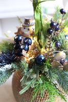 elegancki storczyk zimowy, Złoto & Granat