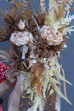 OD RĘKI Boho Laguel 2, kwiatowa girlanda dekoracyjna, kpl.2szt, 50cm + 70cm