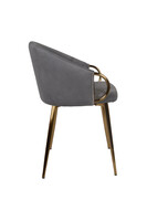 Rotterdam, krzesło z obiciem, szare