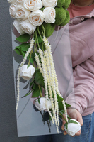 Clear Design Roses Ecru, dekoracja nagrobna na płycie