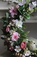 Wiosenny Powiew, asymetryczny wianek z ptaszkiem