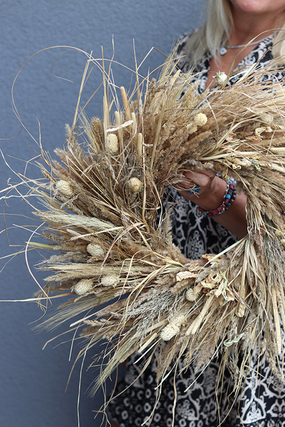 Naturella, dekoracyjny wianek z suszem