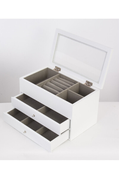 Astoria Simple, szkatułka na biżuterię z 2 szufladami