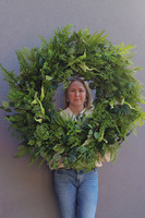 Zieleń w Domu, zielony wianek dekoracyjny