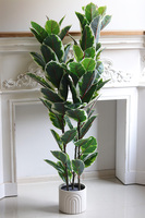 Figowiec Albino Moment, drzewko sztuczna roślina w osłonce