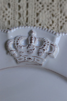 Belweder, talerz obiadowy, biały