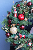 Zima, wysokiej jakości bożonarodzeniowy wianek, śr.48cm