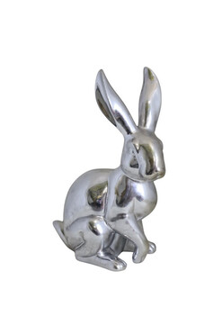 Bunny Silver, figurka wielkanocna zajączek B, wys.31cm
