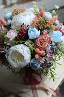 Romantyczna Daniela, kompozycja w kremowym naczyniu, wys.27cm