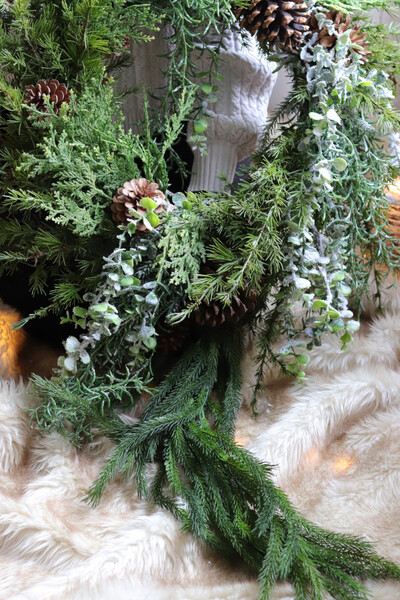 Zielony Las, zimowy wianek na drzwi