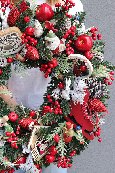 bajeczny wianek świąteczny Merry Xmas with tenDOM