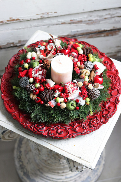 Do It Yourself Red 2, stroik do samodzielnego wykonania, śr.35cm