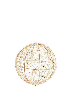Glimmeria Gold C, kula dekoracyjna LED, śr.15cm