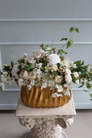 ekskluzywna kompozycja kwiatowa, Gold Trevisto, wym.39x54cm